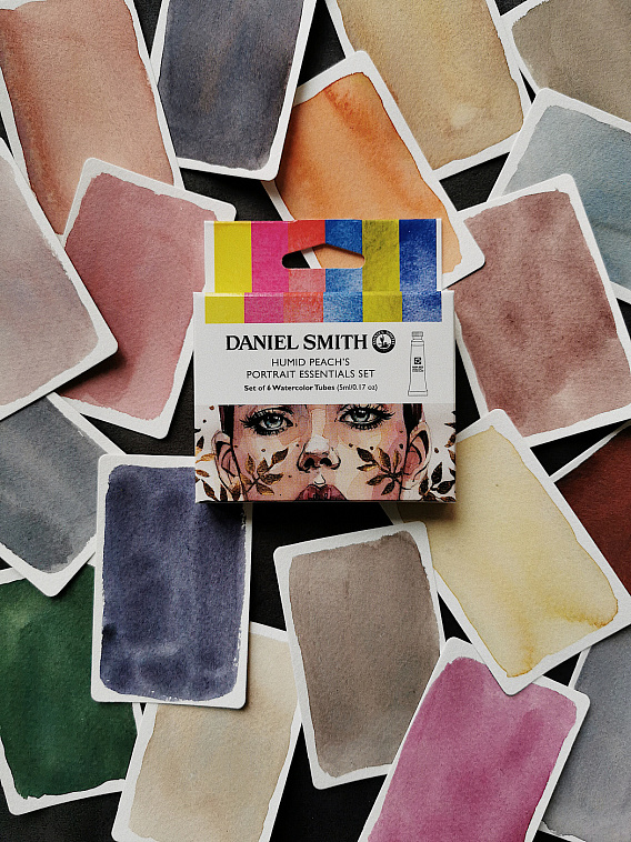 Набор акварели Daniel Smith "Humid Peach's Portrait Essential set", в тубах 6 цв*5 мл