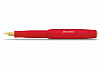 Ручка перьевая Kaweco CLASSIC Sport F 0,7 мм, чернила синие, корпус красный