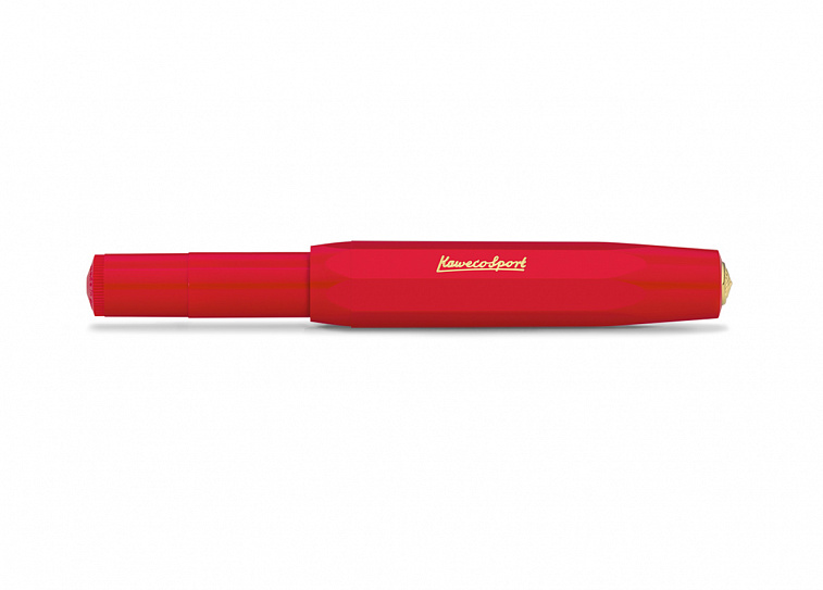 Ручка перьевая Kaweco CLASSIC Sport, чернила синие, корпус красный